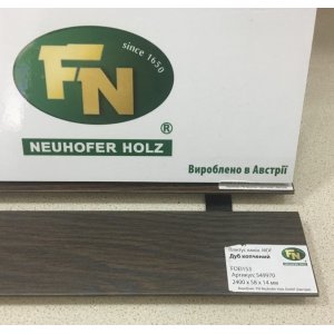 Плинтус MDF L153 Дуб копченый 58х14x2400